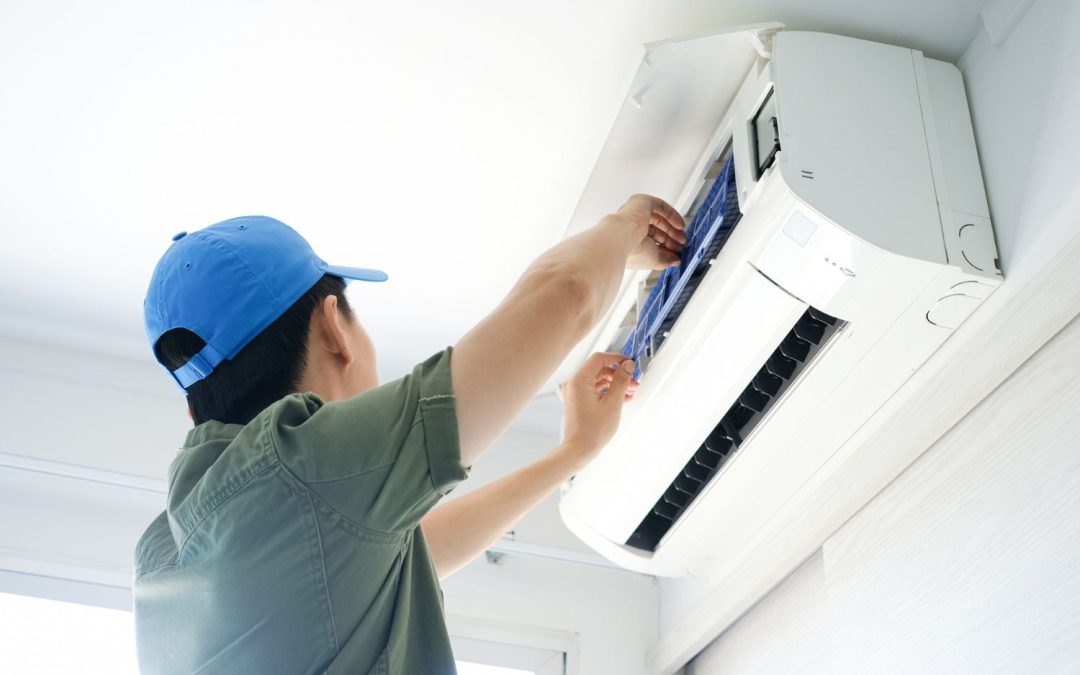 Ductless mini split heating and air conditioning service in Firestone